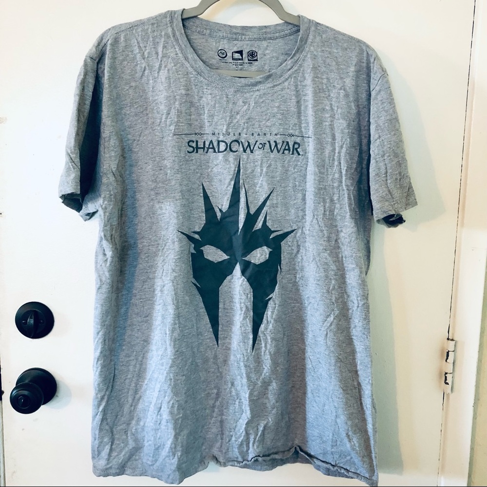 Shadow Of War WB GAMES MEN'S TEE GRAY SIZE LARGE T-SHIRT